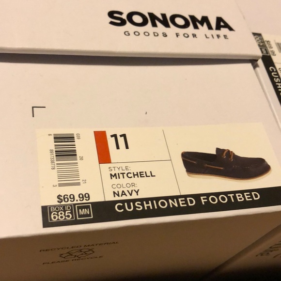 Men's Ortholite Navy Blue Boat Shoes - Picture 5 of 5